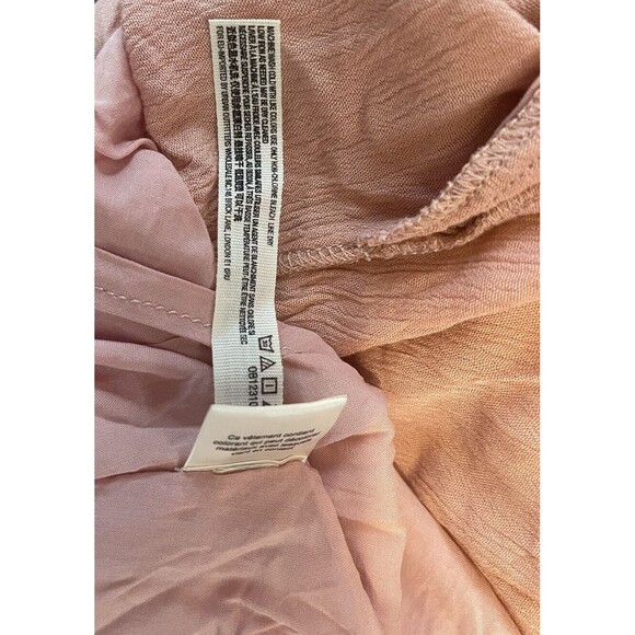 FREE PEOPLE Freya Mini Dress w/ Pockets & Lace Accents - Peach - Large NWOT - Picture 11 of 11